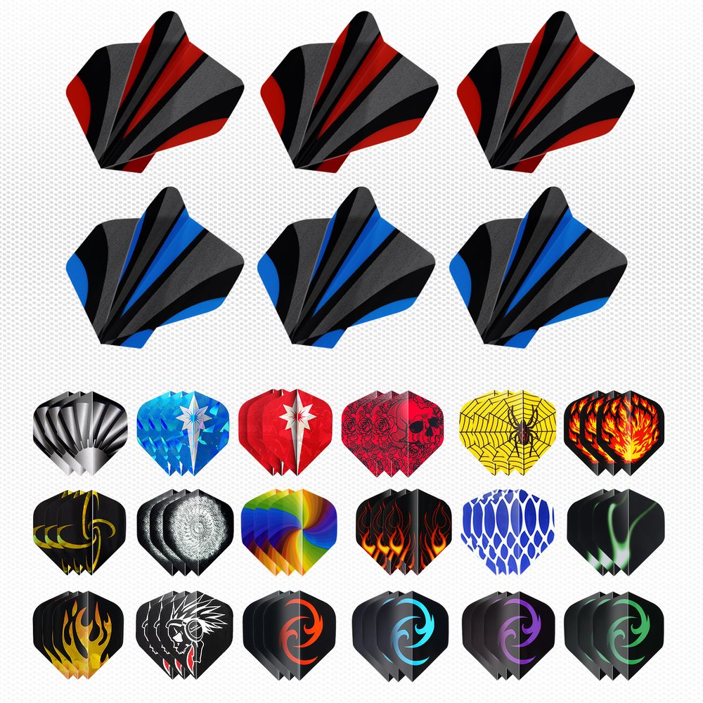 Dart Flights Standard, 60 Stück, bunt gemischt – Bild 2