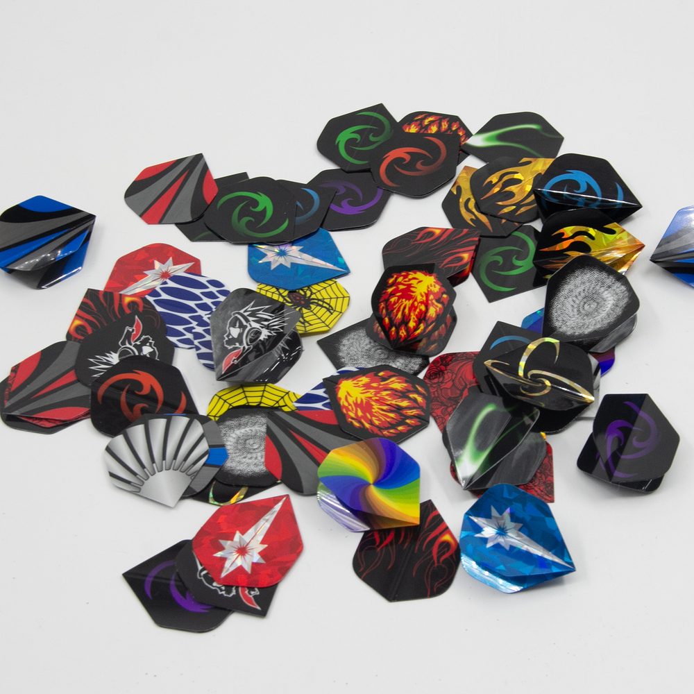 Dart Flights Standard, 60 Stück, bunt gemischt – Bild 3