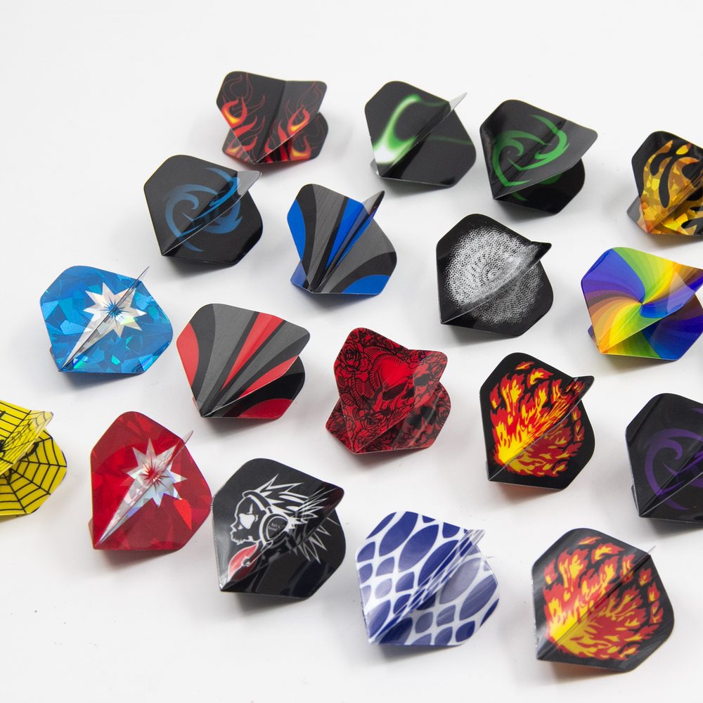 Dart Flights Standard, 60 Stück, bunt gemischt – Bild 4